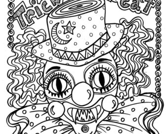 Scary Halloween Coloring Pages at GetColorings.com | Free printable ...