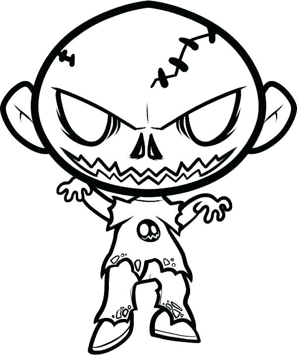 Scary Halloween Coloring Pages Zombie Coloring Pages S Scary Scary 600x718 Scary Halloween Coloring Pages Zombie Coloring Pages S Scary Scary