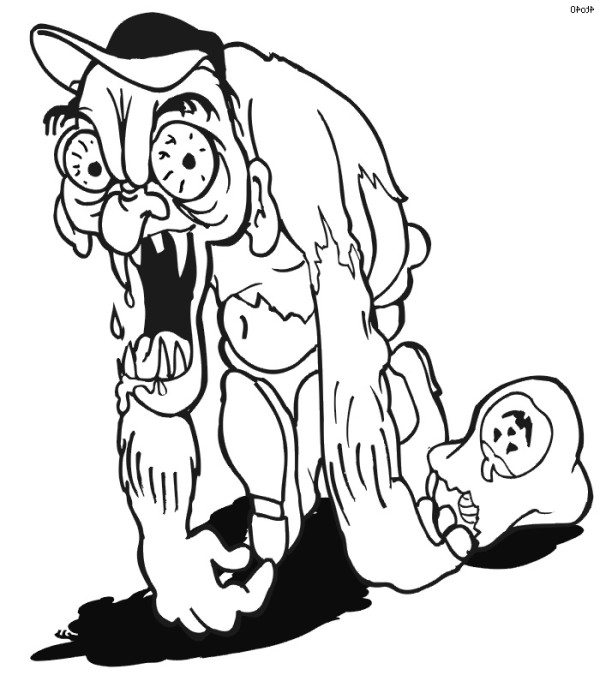 Scary Halloween Coloring Pages Scary Halloween Coloring Page 600x681 Scary Halloween Coloring Pages Scary Halloween Coloring Page
