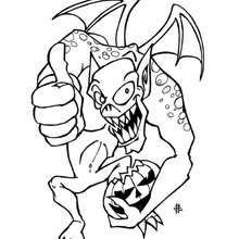 Halloween Monsters Coloring Pages 220x220 Halloween Monsters Coloring Pages