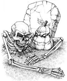 Scary Halloween Coloring Pages For Adults at GetColorings.com | Free