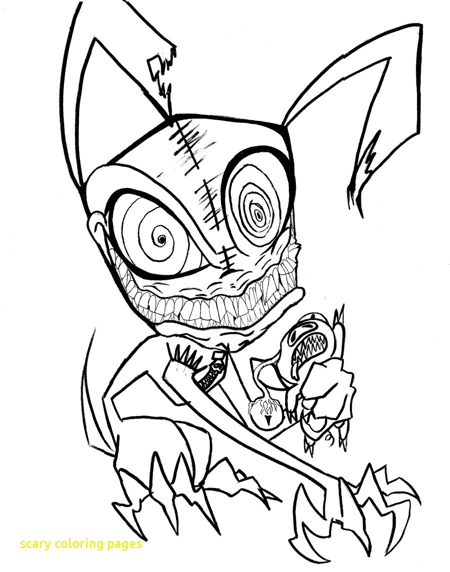 Scary Coloring Pages 900x1145 Scary Coloring Pages