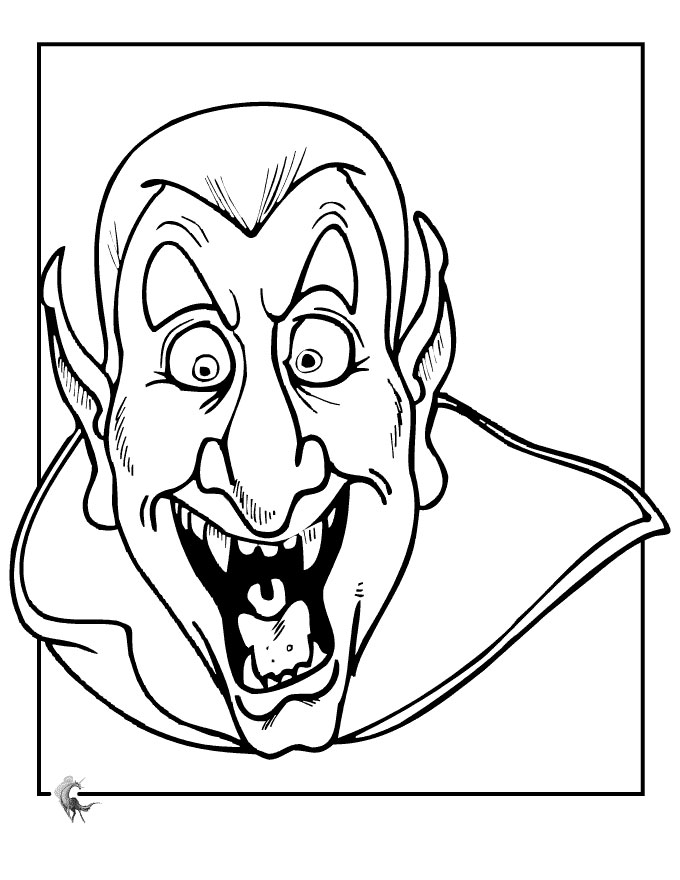 Scary Halloween Printable Coloring Pages 680x880 Scary Halloween Printable Coloring Pages