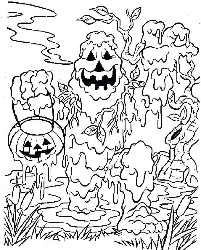 Scary Halloween Printable Coloring Pages Scary Creepy Printable 679x843 Scary Halloween Printable Coloring Pages Scary Creepy Printable