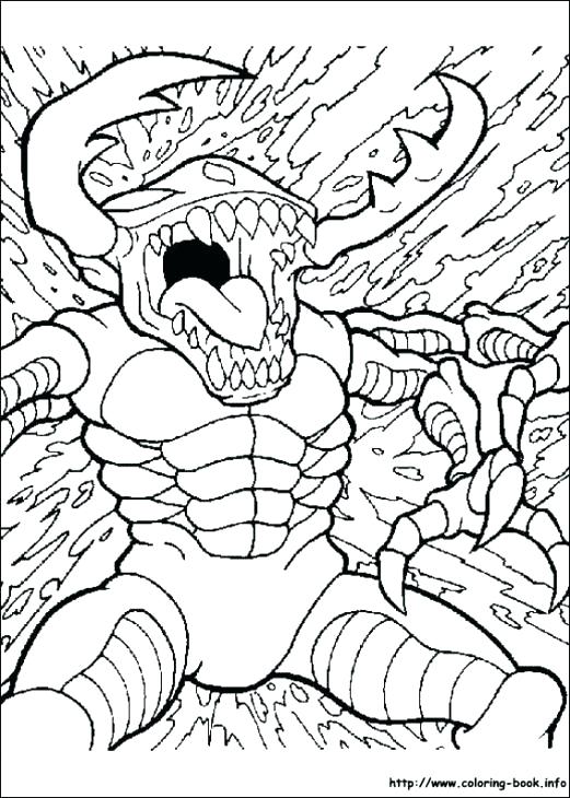 Scary Monster Coloring Pages For Adults Coloring Pages