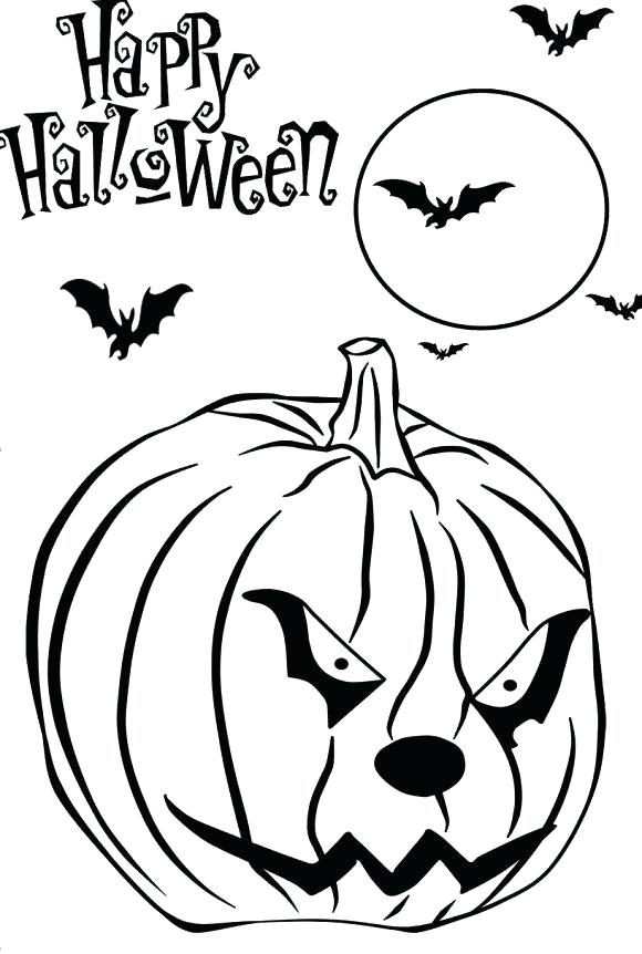 Pumpkin Halloween Coloring Pages Coloring Pages Scary Scary 580x862 Pumpkin Halloween Coloring Pages Coloring Pages Scary Scary