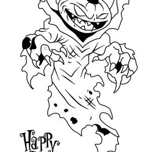 Scary Pumpkin Man Drawing 300x300 Scary Pumpkin Man Drawing