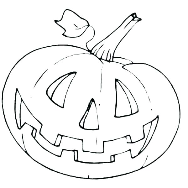 Scary Pumpkin Coloring Pages 600x600 Scary Pumpkin Coloring Pages