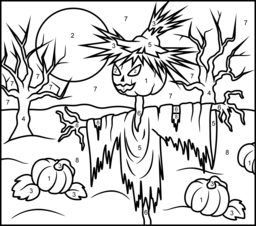 256x226 Scarecrow Coloring Page. Printables. Apps For Kids.