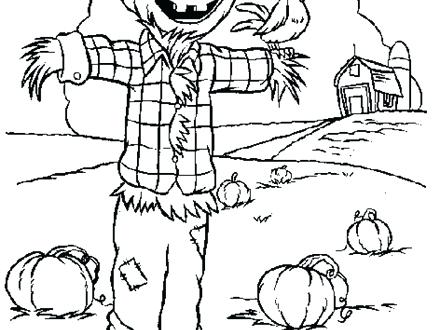 440x330 Scarecrow Coloring Scarecrow Coloring Page Scarecrow Coloring