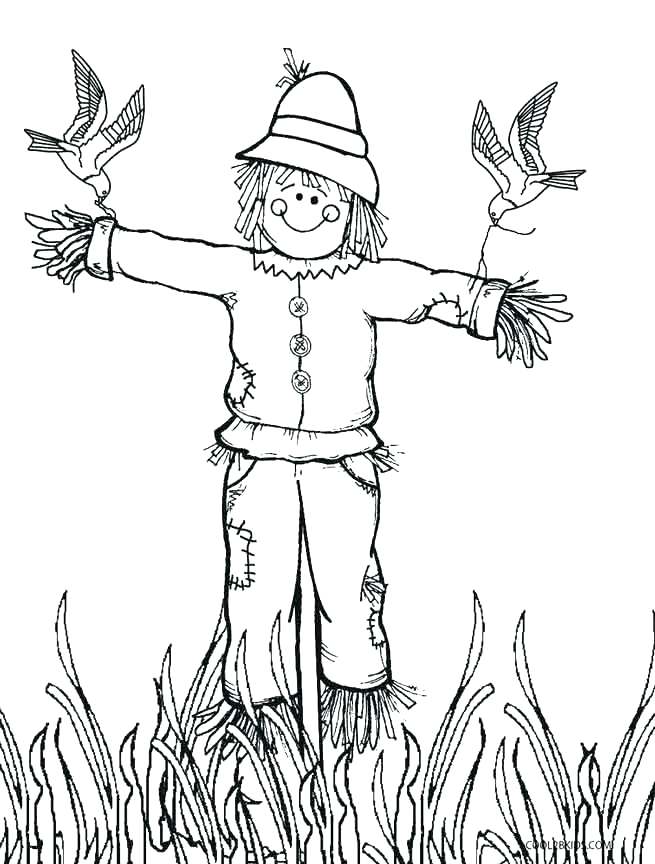 655x864 Thanksgiving Scarecrow Coloring Page A Crafting The Word Of God