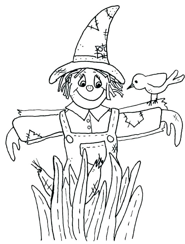 Scary Scarecrow Coloring Pages at GetColorings.com | Free printable