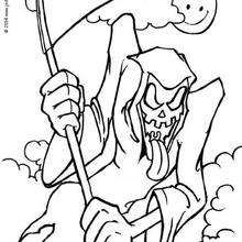 220x220 Skeleton's Halloween Celebration Coloring Pages