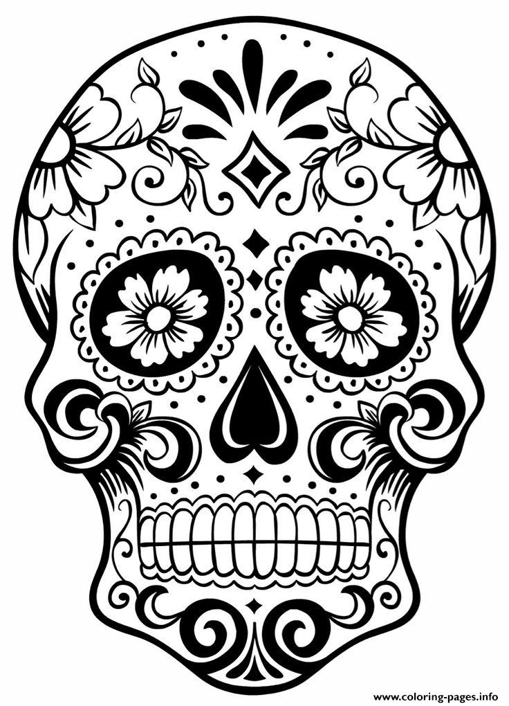 736x1020 Inspirational Sugar Skull Coloring Pages Print Download To Have