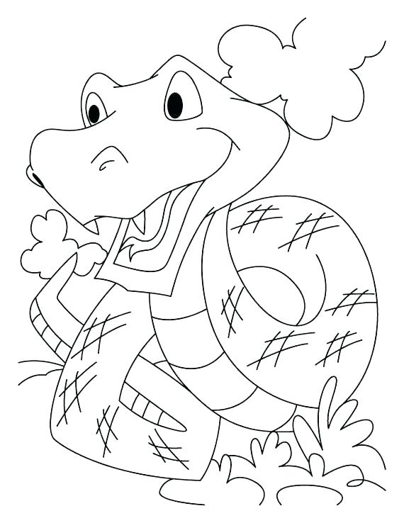 Coloring Pages Snakes Scary 570x738 Coloring Pages Snakes Scary
