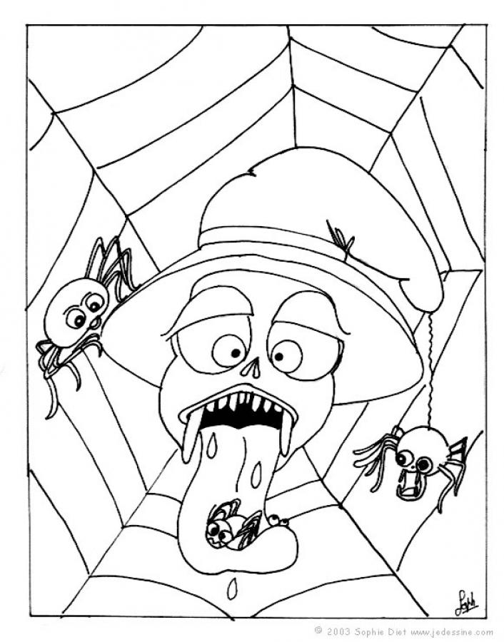 706x900 Scary Black Widow Coloring Pages