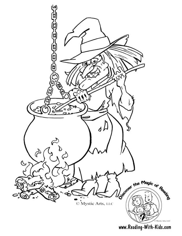 Halloween Witch Coloring Pages Printable 630x815 Halloween Witch Coloring Pages Printable