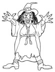 Witch Coloring Page 1 Scary Witch 219x284 Witch Coloring Page 1 Scary Witch