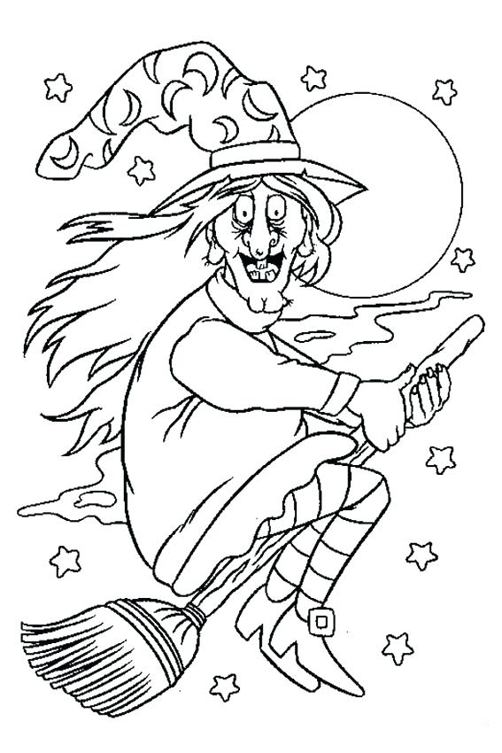 Scary Witch Coloring Pages at GetColorings.com | Free printable ...
