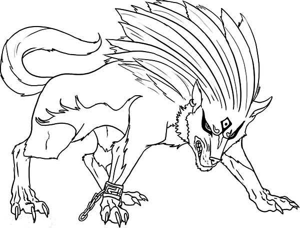 Super Wolf Coloring Page 600x455 Super Wolf Coloring Page