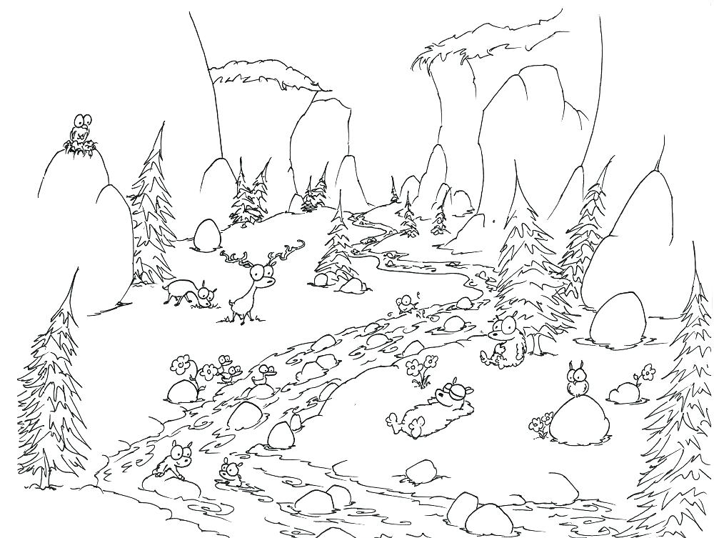 1000x753 Geographic Coloring Pages Trend Coloring Pages Forest Fee Pin By