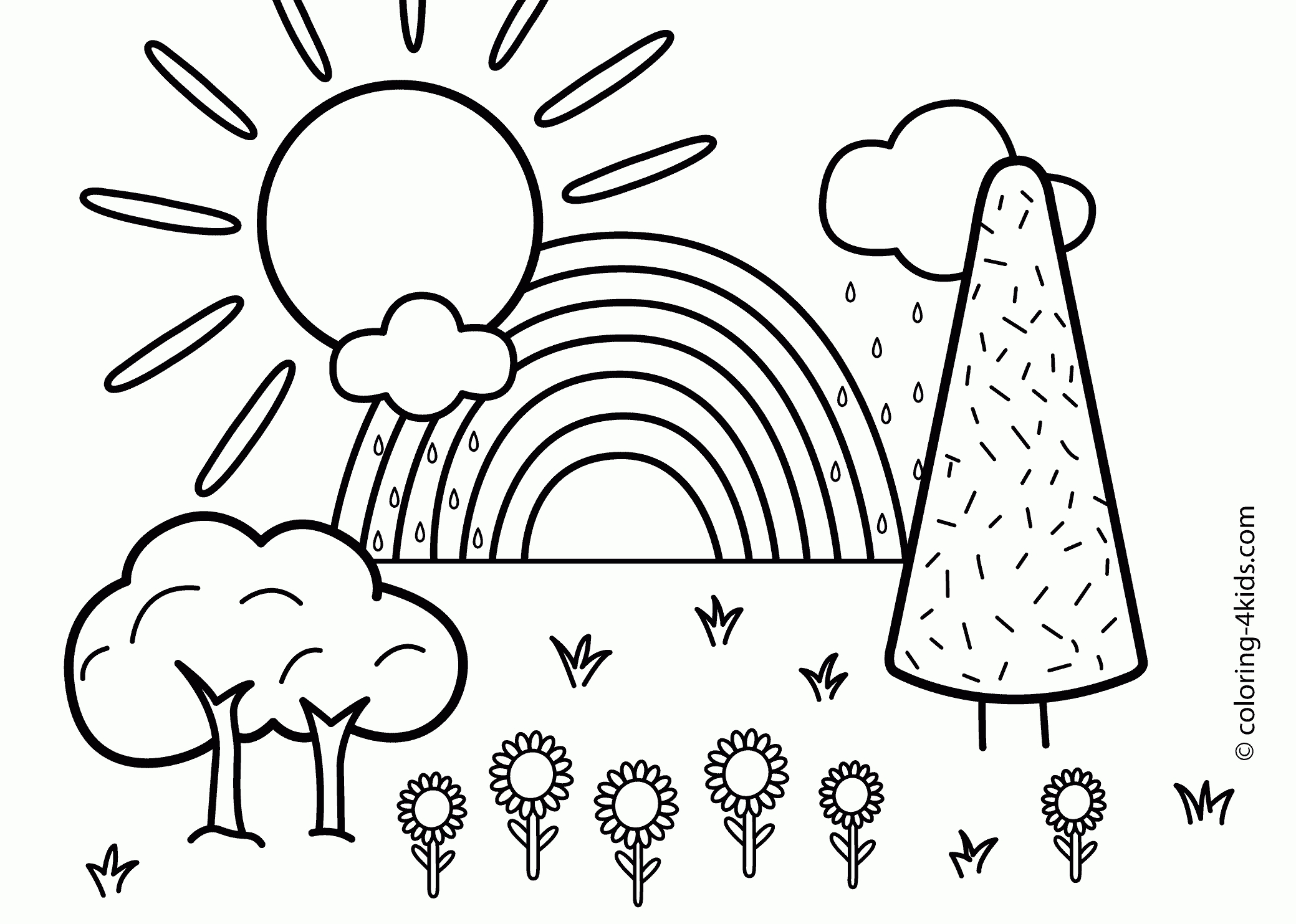 Scenery Coloring Pages 1 2079x1483 Scenery Coloring Pages 1