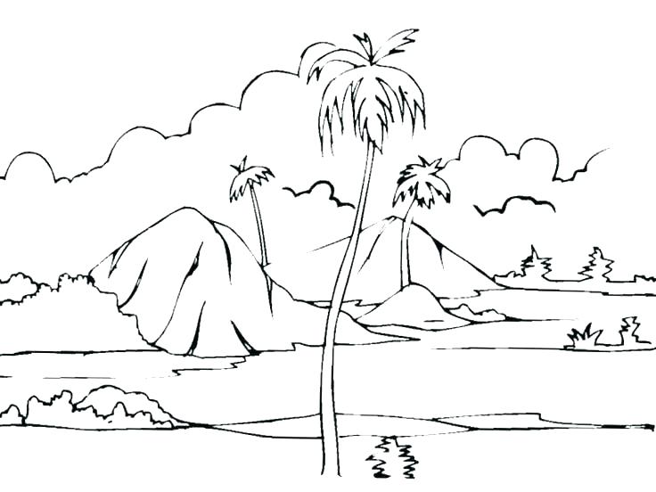 Scenery Coloring Pages S Jungle Scenery Coloring Pages 736x552 Scenery Coloring Pages S Jungle Scenery Coloring Pages