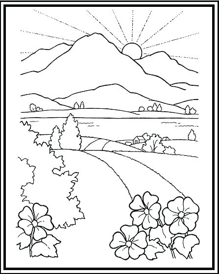 Coloring Pages Mountains Sunset Coloring Pages Mountains Coloring 447x559 Coloring Pages Mountains Sunset Coloring Pages Mountains Coloring