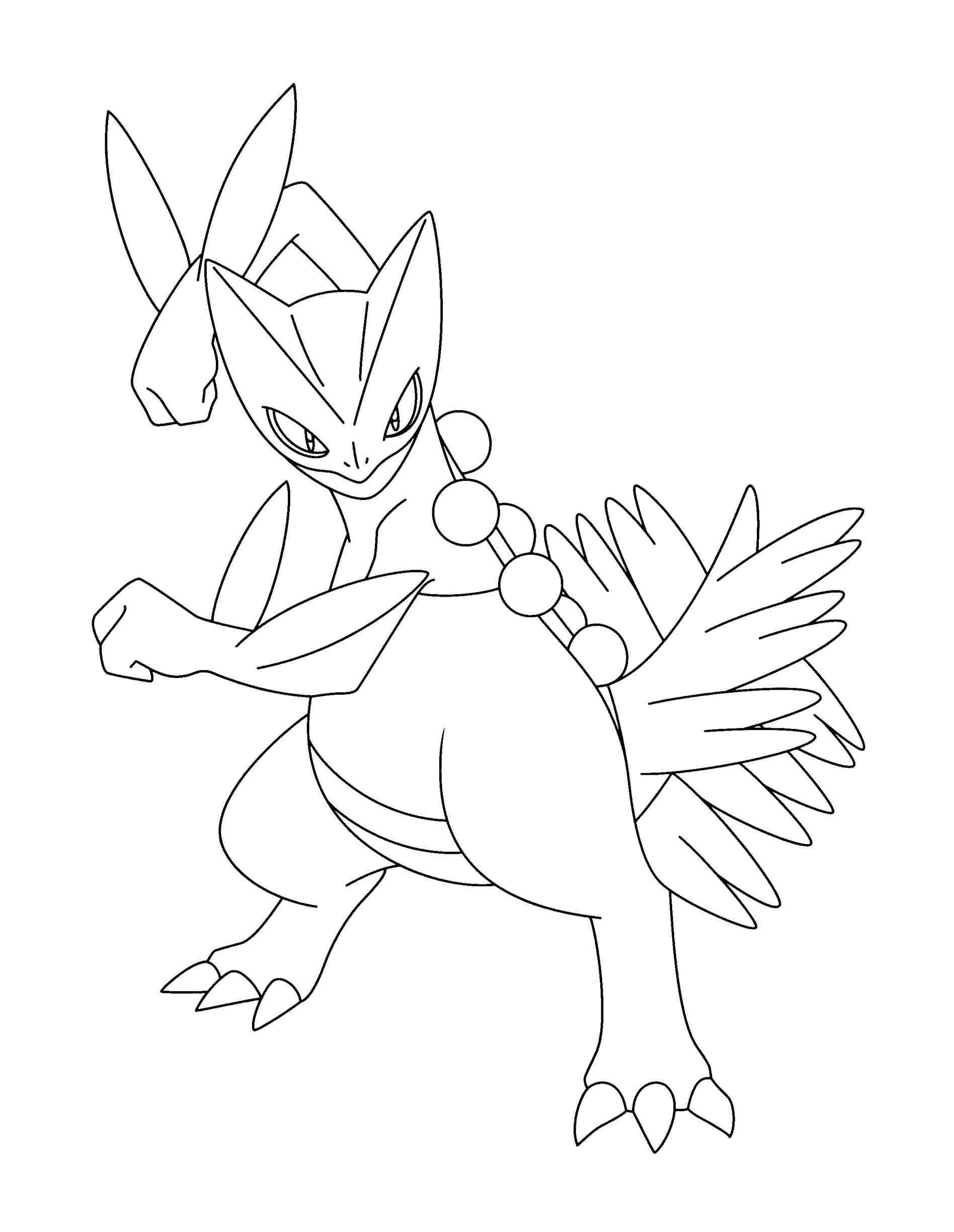 1896x2449 Pokemon Coloring Pages Sceptile Web Simple Mega Prepossessing