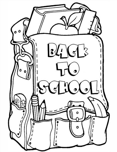 408x526 School Bag Coloring Page Amp Coloring Book
