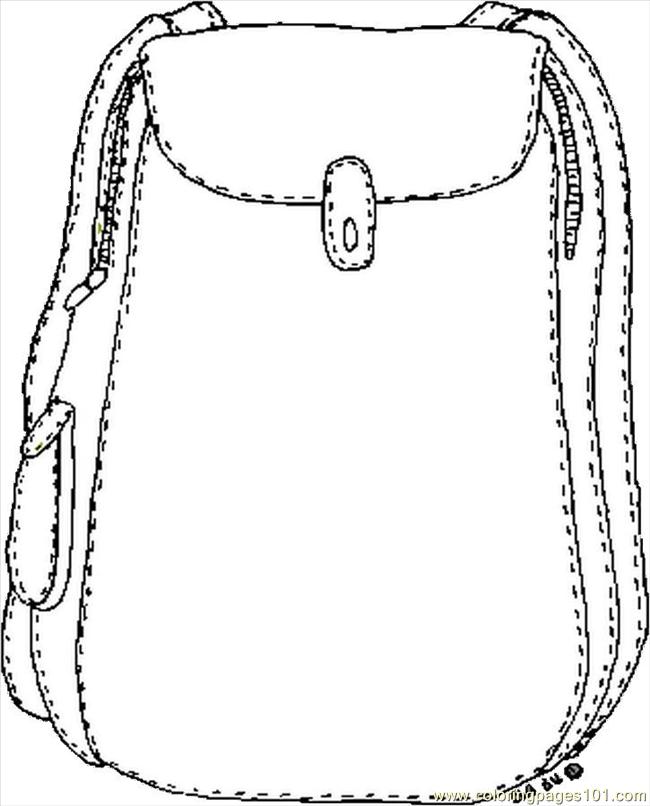 650x806 Backpack Coloring Page