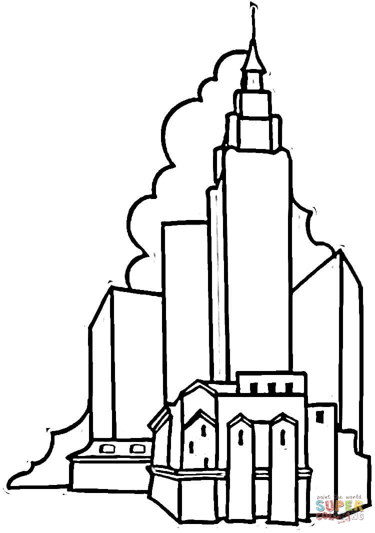 750x1066 School Building Coloring Pages