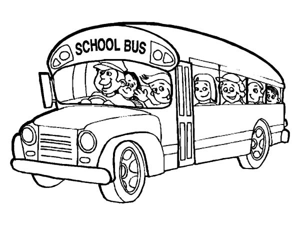 600x450 Bus Driver Bring All Student To School Coloring Pages Best Place