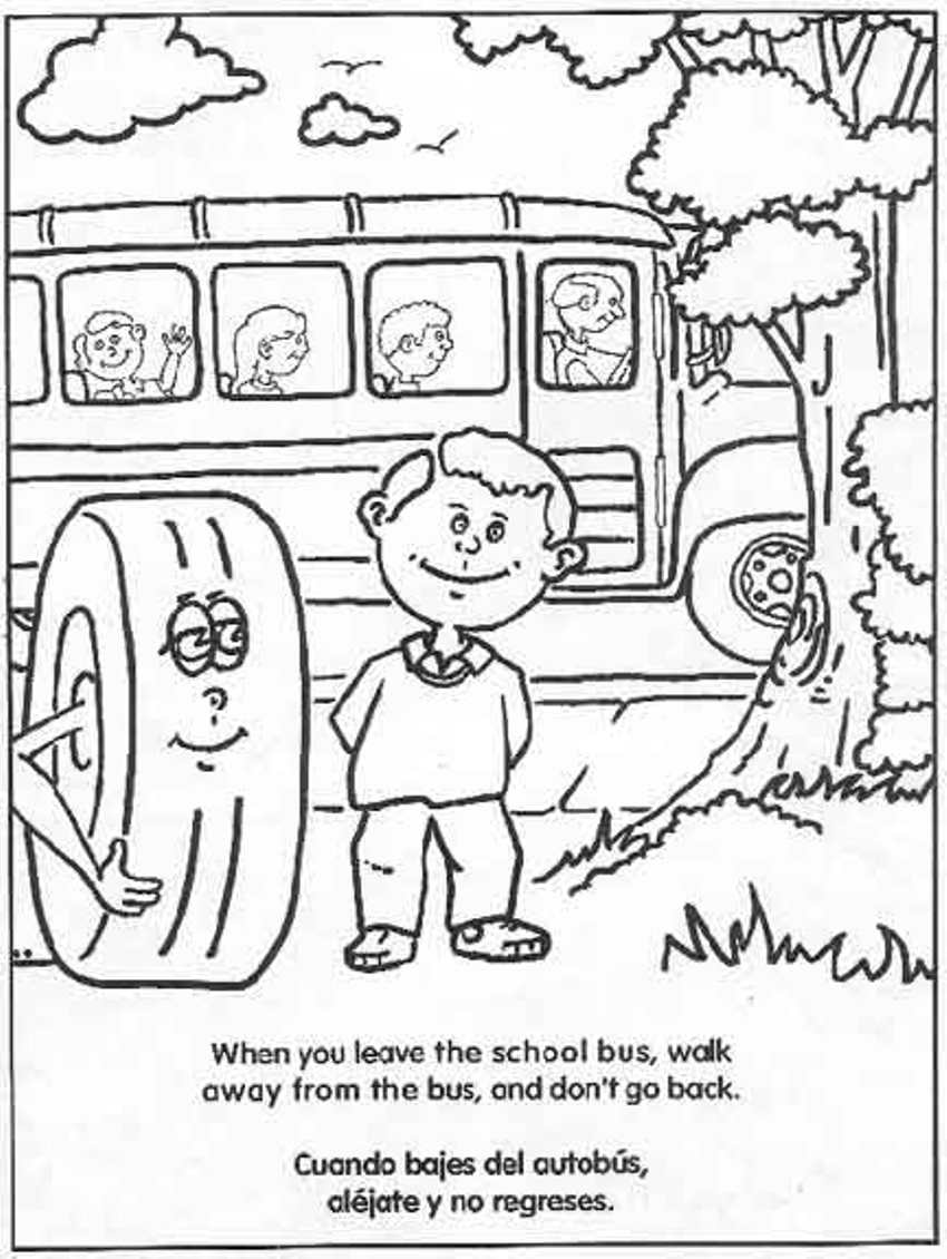 850x1130 School Bus Coloring Pages For Preschoolers Transportation Just
