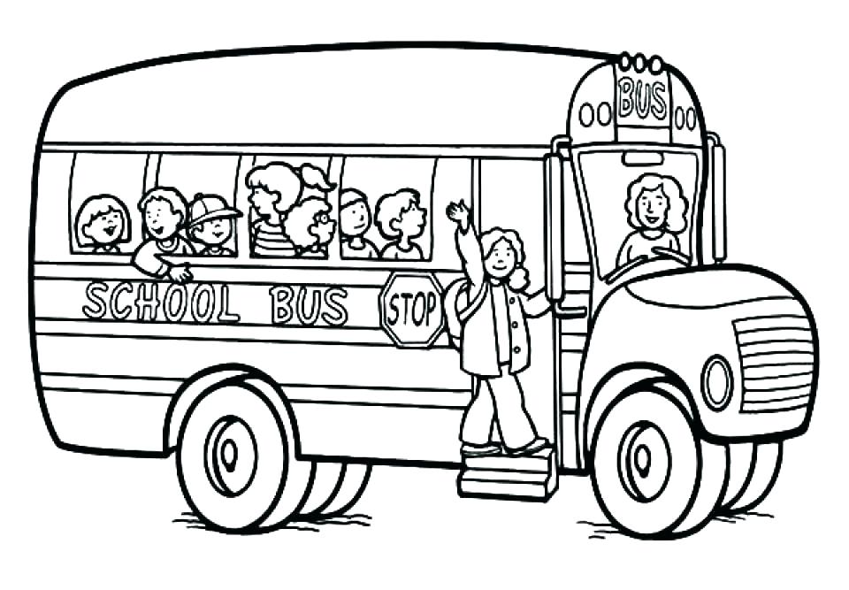 School Bus Coloring Page Printable Monster In A In A School Bus 960x667 School Bus Coloring Page Printable Monster In A In A School Bus