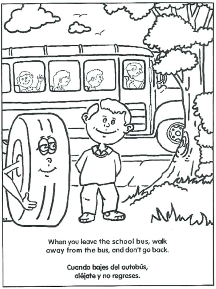 Bus Safety Coloring Pages Coloring Pages Of School Buses 750x1000 Bus Safety Coloring Pages Coloring Pages Of School Buses