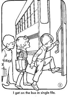 School Bus Safety Coloring Pages 236x334 School Bus Safety Coloring Pages