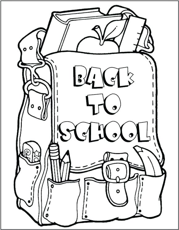 Back To School Coloring Pages Back To School Coloring Pages 580x744 Back To School Coloring Pages Back To School Coloring Pages