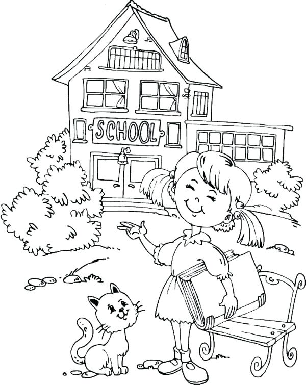 School House Coloring Pages