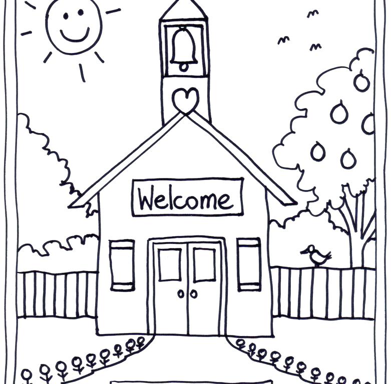 781x768 Open House Coloring Pages