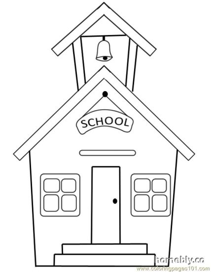428x553 School House Coloring Pages School House Coloring Pages