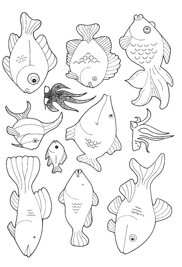 600x882 Kleurplaat Vissen Coloring Page Fish Kids N Fun