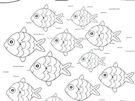 440x330 School Of Fish Coloring Pages School Of Fish Collective Nouns