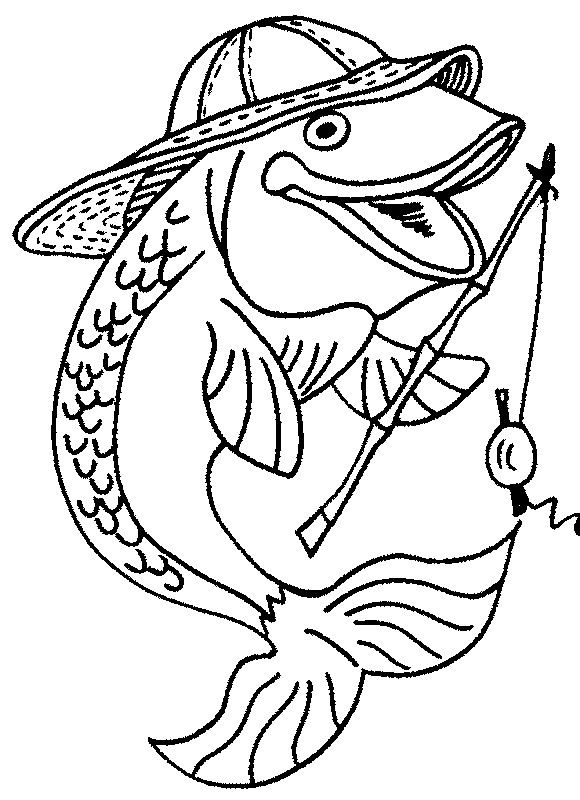 580x800 Fish Coloring Pages Free Download