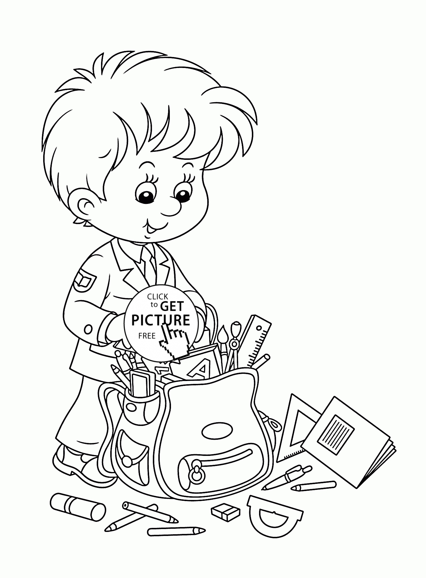 1480x2007 New Free Coloring Pages School Supplies Collection Great