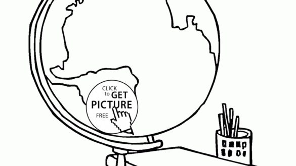 585x329 School Supplies Coloring Pages 49 With School Supplies Coloring