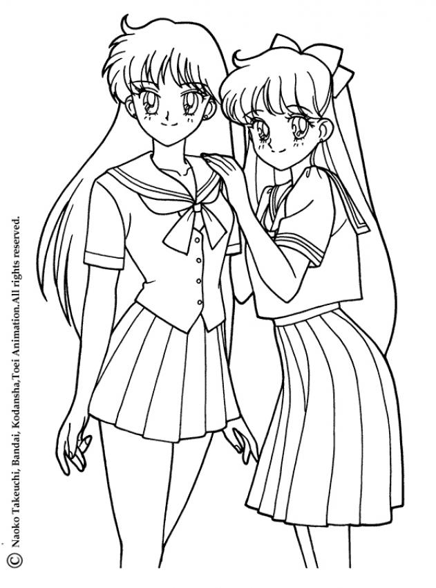 631x850 Manga Coloring Pages