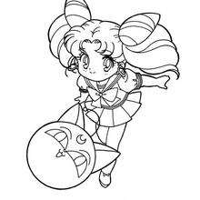 220x220 Sailor Moon In Her School Uniform Coloring Pages