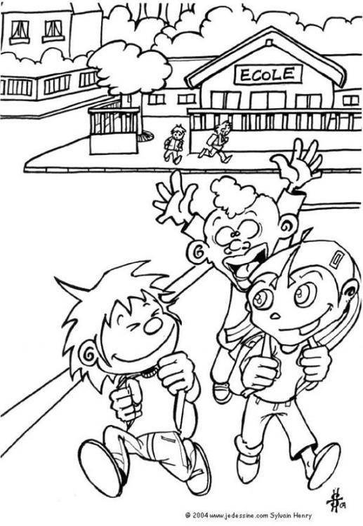 517x750 Coloring Page School's Out