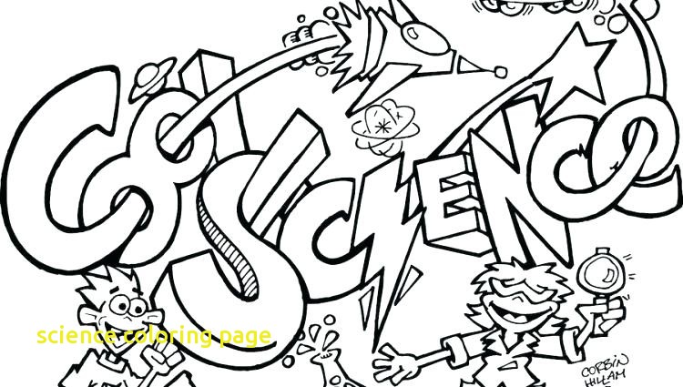Science Experiment Coloring Page 750x425 Science Experiment Coloring Page